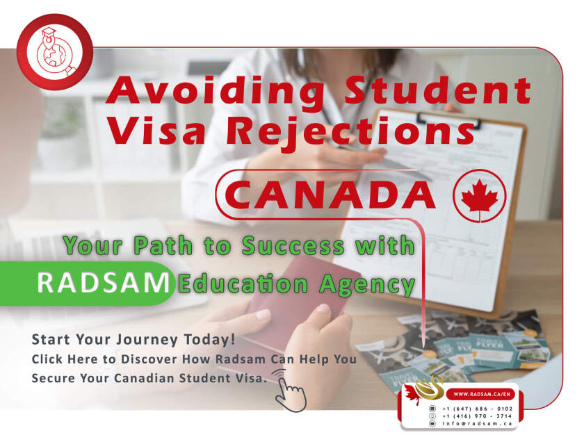 avoiding student visa rejection by RADSAM Education Agency avoiding student visa rejection by RADSAM Education Agency